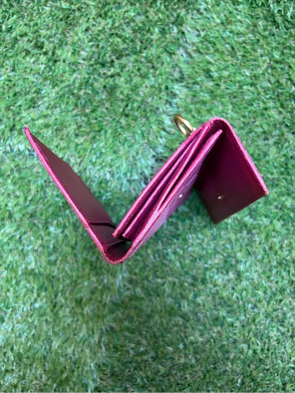 Vintage Gucci Horsebit Monogram Pink Long Wallet